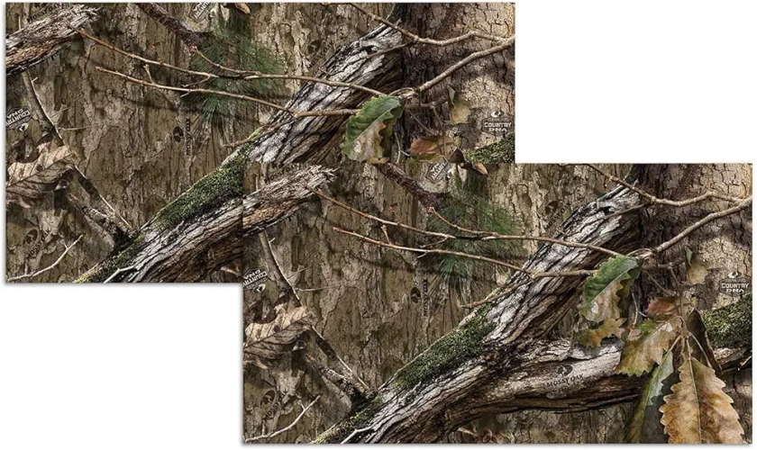 Mossy Oak Country DNA Camo Self Adhesive Backed Vinyl Sheets 8" x 14.5" - 2 Pack