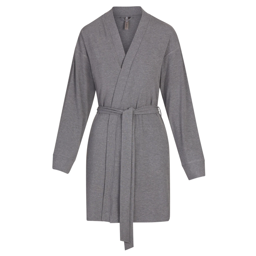 SOFT LOUNGE ROBE | HEATHER GREY