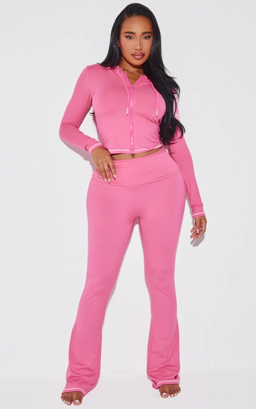 Shape Hot Pink Sculpted Contrast Stitch Pants