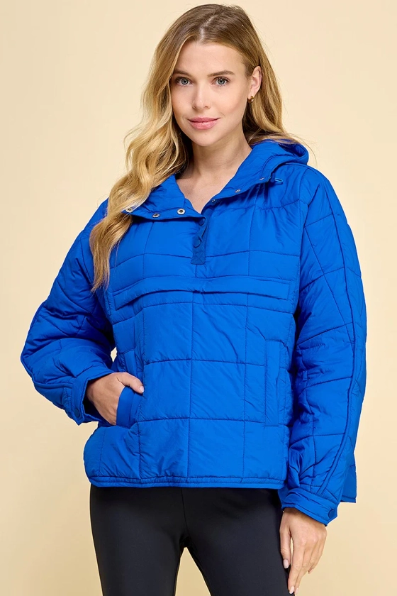 Croom Quilted Pullover Jacket - 3 Colors – A Little Bird Boutique