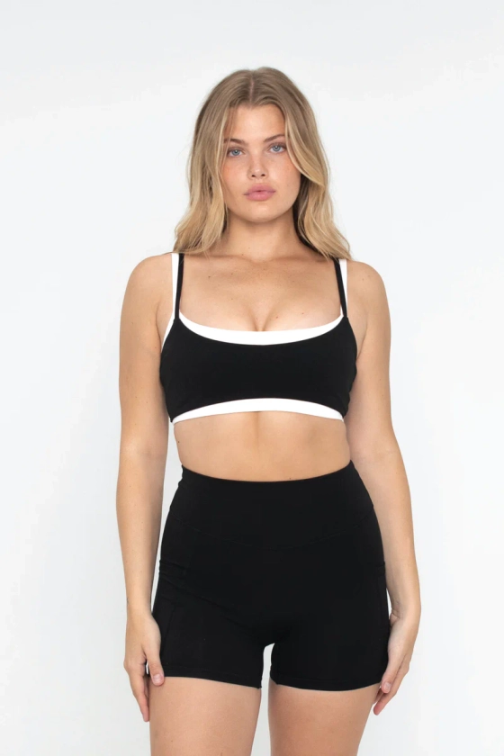 Layered Bra - Black