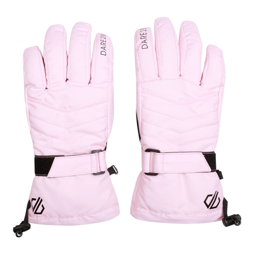 Women's Acute Waterproof Ski Gloves Rose Pink