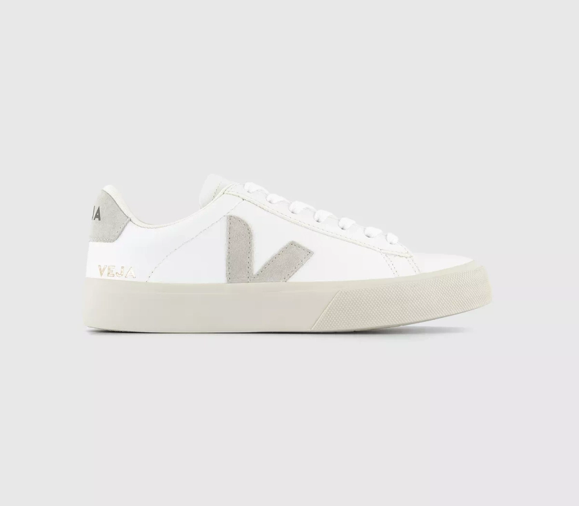 VEJA Campo Trainers White Natural Leather F - Women's Trainers