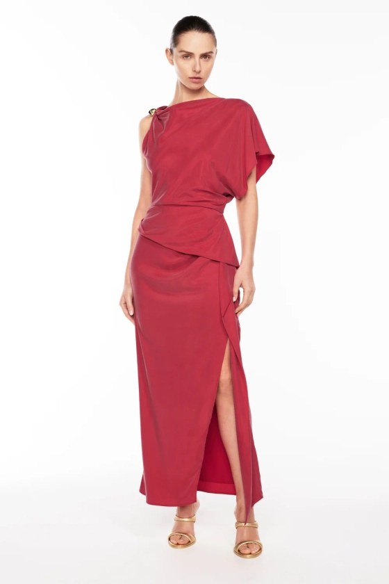 Dial It Up Drape Dress