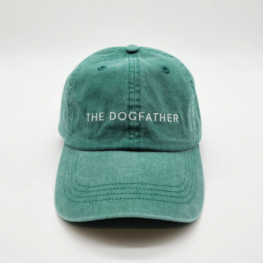 Cool Green Denim Cap - "The Dogfather" | Collar of Sweden