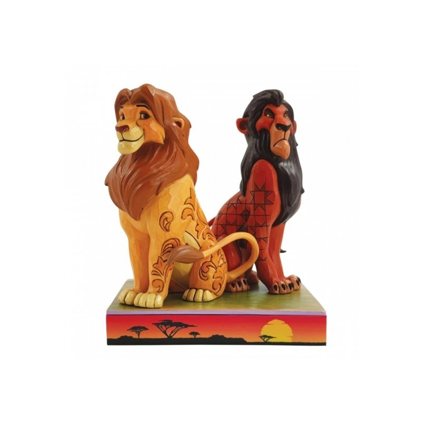 Figurine Simba et Scar by Jim Shore