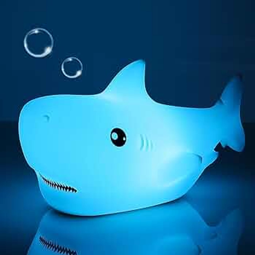 LOVERUIS Cute Night Light - Shark Night Light Animal Lamp 7 Color Changing Light Cute Lamp Nightlights for Children Cute Light with USB Rechargeable for Toddlers Kids Bedroom (Shark)