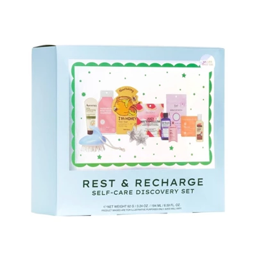 Rest & Recharge Self-Care Beauty Discovery Kit - 11pc