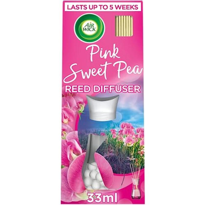 Air Wick |Pink Sweet Pea |Air Freshener Reed Diffuser 33ml | Pack of 5 on OnBuy