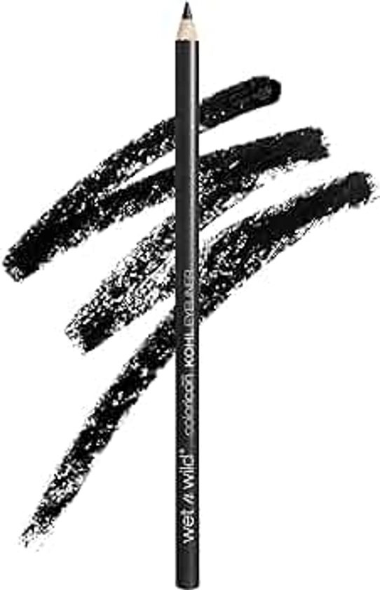 wet n wild Color Icon Kohl Eyeliner Pencil - Rich Hyper-Pigmented Color, Smooth Creamy Application, Long-Wearing Versatility, Matte Finish, Cruelty-Free & Vegan - Baby's Got Black