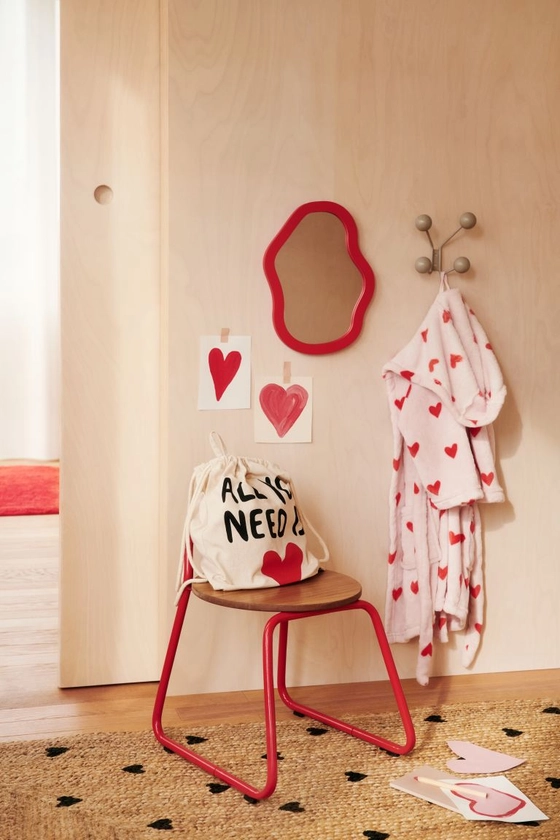 Miroir mural incassable pour enfant - Rouge vif - Home All | H&M FR