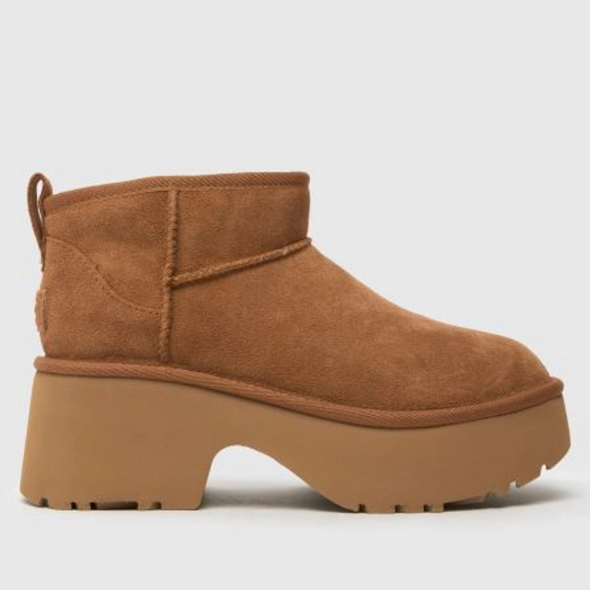 UGGclassic ultra mini new heights boots in chestnut