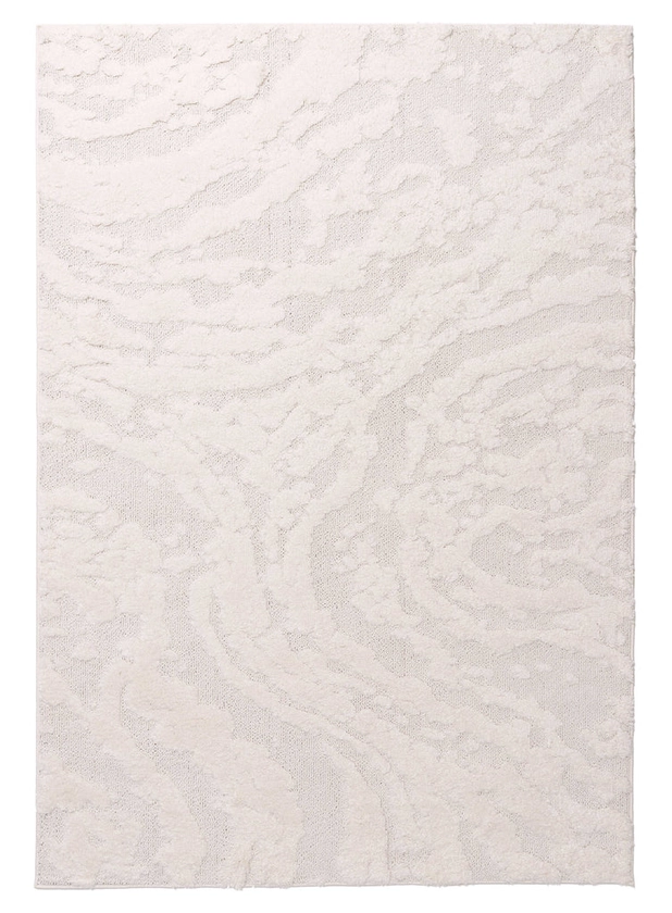 Aurora Ivory Cream Abstract Textured Rug - Miss Amara (AU)