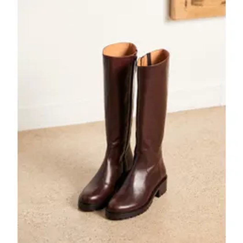 Bottes cuir choco Léandro