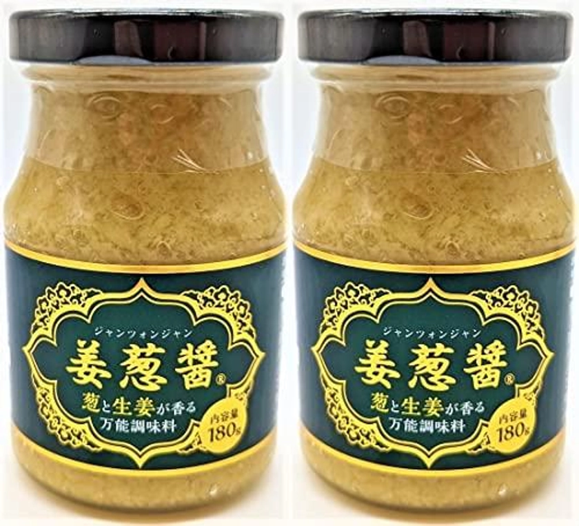 DreamBank Ginger Scallion Sauce Jiang Zong Jiang 180g Set of 2 / Versatile seasoning with the scent of onion and ginger / Comes with a seal to prevent leakage