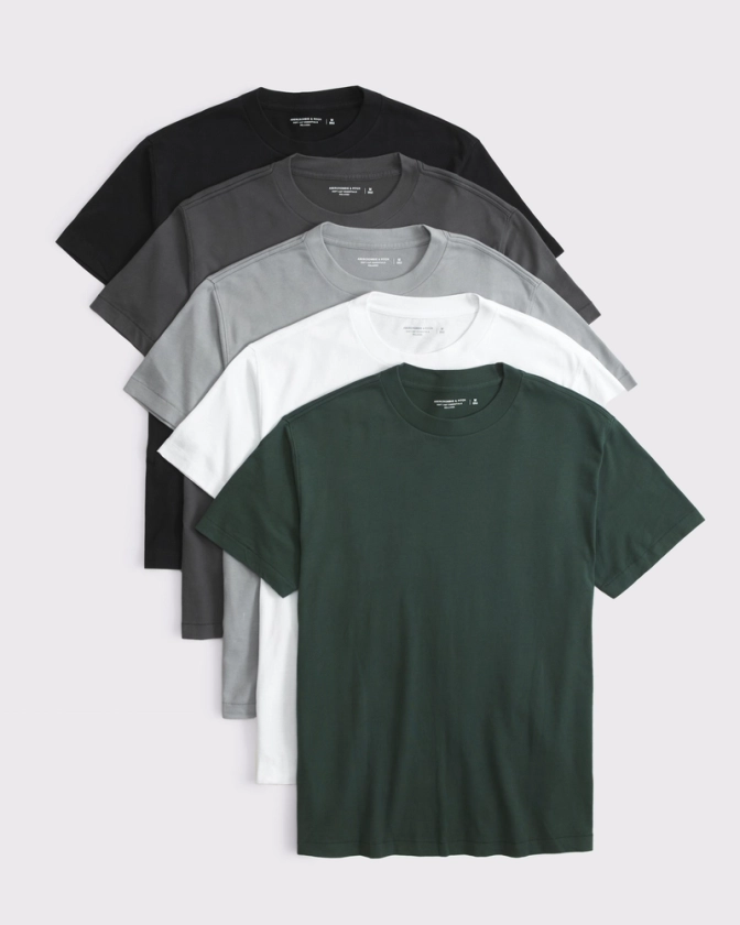 Men's 5-Pack Essential Tees | Men's Tops | Abercrombie.com