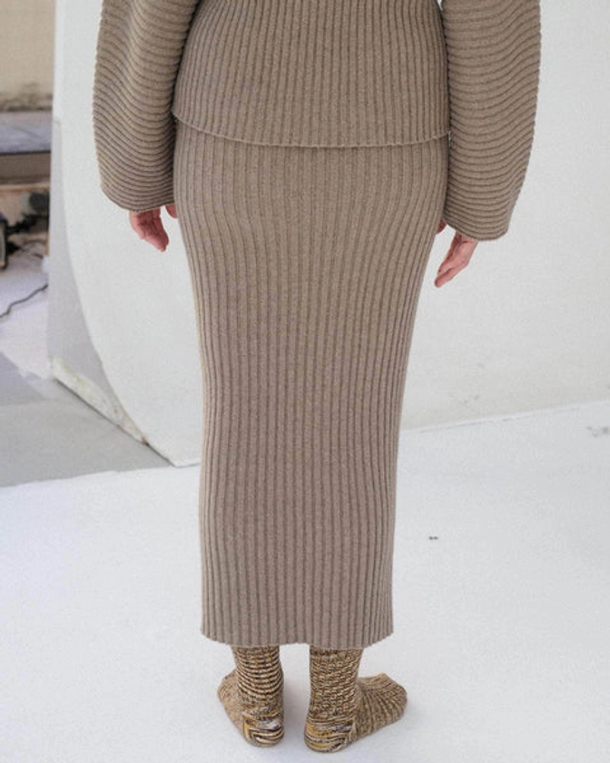 Kai skirt - Recycled Cashmere rib
