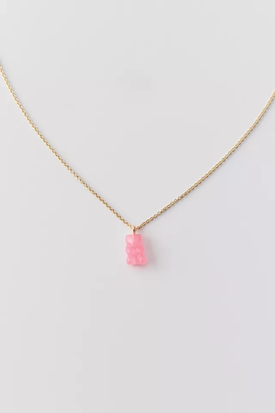Delicate Gummy Bear Charm Necklace