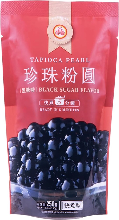 Wu Fu Yuan Black Tapioca Pearl, 250 g (Packaging May Vary) : Amazon.co.uk: Grocery