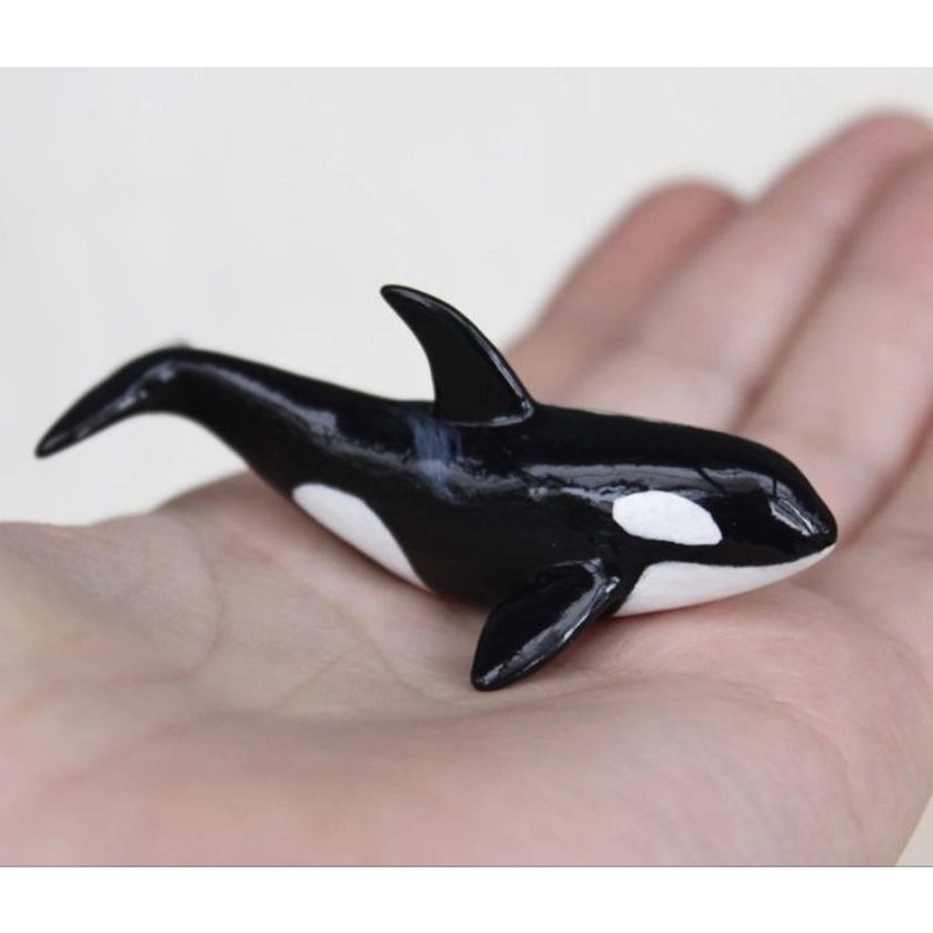 Mini baleia Orca , decoração, colecionadores. | Shopee Brasil