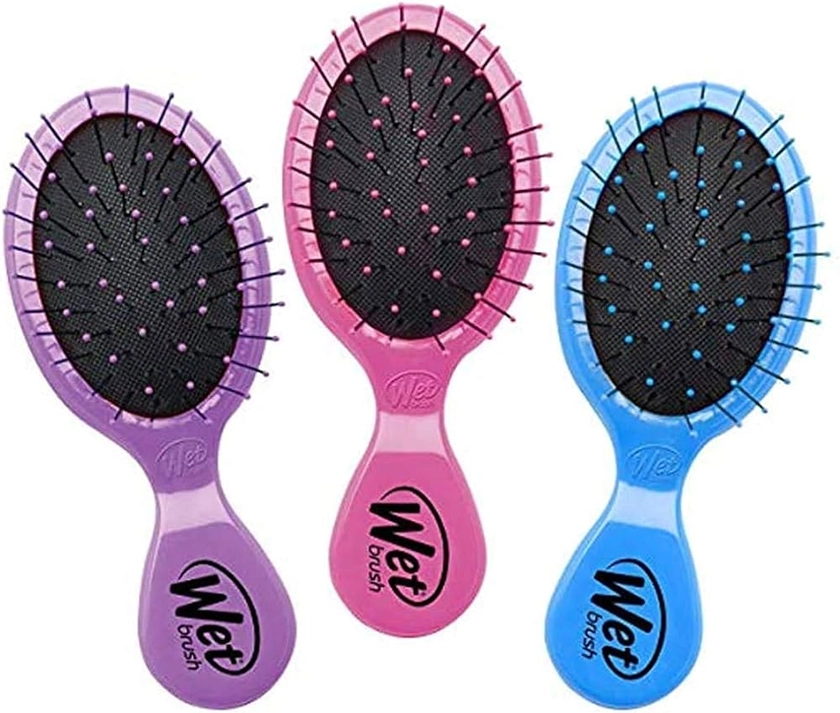 Amazon.com : Wet Brush MultiPack Squirt Detangler Hair Brushes Pack of, Pink/Purple/Blue,(Pack of 3) : Beauty & Personal Care