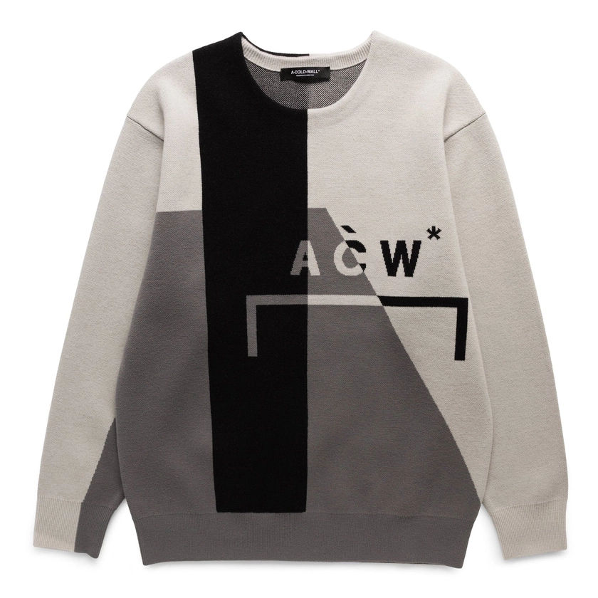 GEOMETRIC KNIT CREWNECK