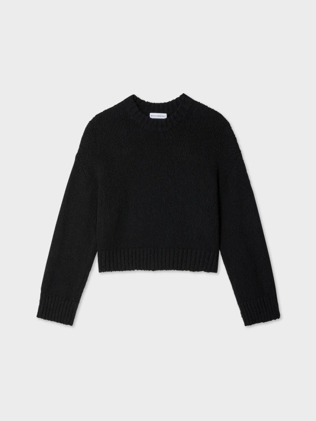 cotton slub easy crewneck