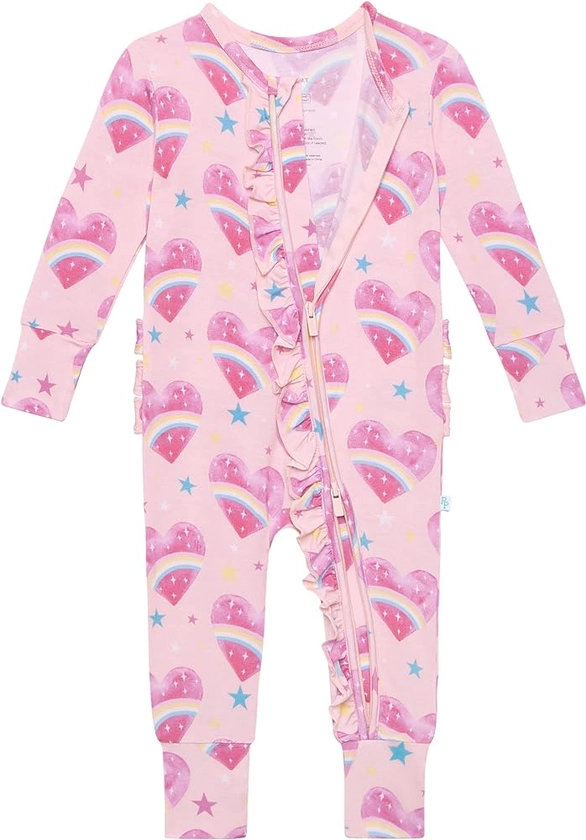 Posh Peanut Onepiece Footless Pajamas - Viscose From Bamboo Baby Girl Footless Pajamas, Newborn & Toddler Bodysuit Pajamas