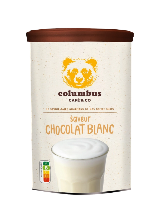 Chocolat chaud blanc (poudre) – Columbus Café & Co