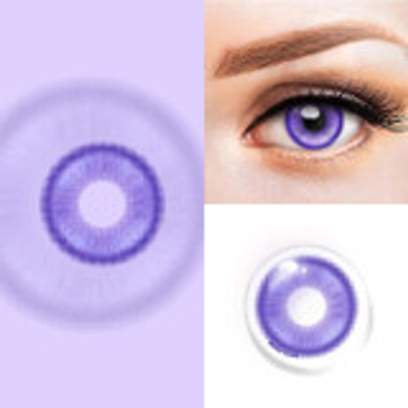 Magic Pop Bright Violet Anime Costume Contacts