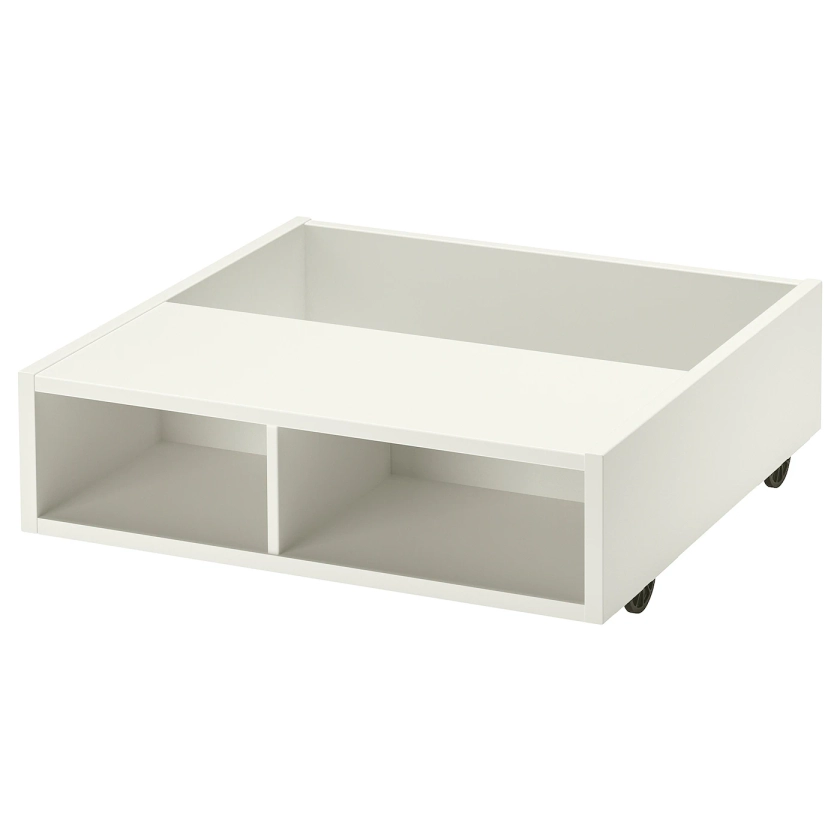 FREDVANG underbed storage/bedside table, white, 59x56 cm - IKEA