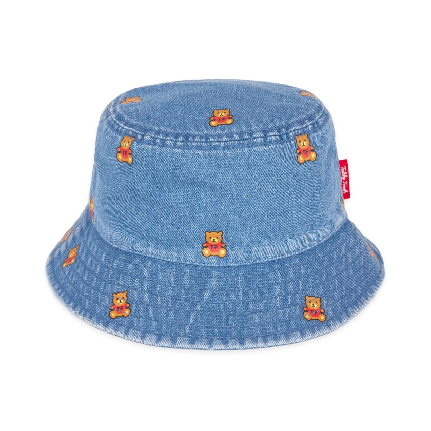 Denim Bear Bucket Hat