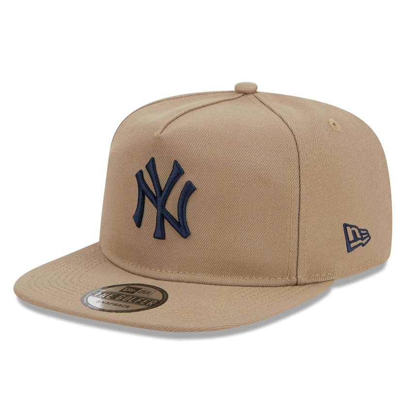 Men's New York Yankees New Era Khaki Golfer Adjustable Hat