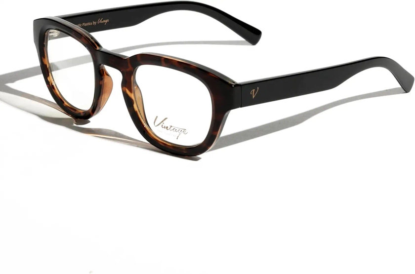 Buy Vintage Brown Round Optical Frames for Men & Women | Full Rim | Size - Medium (Ritual) at Amazon.in