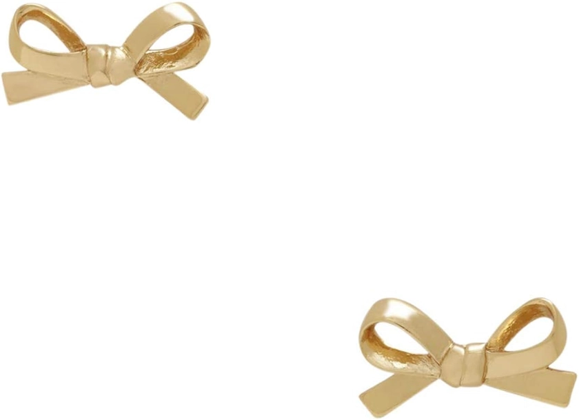 Kate Spade Skinny Mini Bow Stud Earrings, Golden