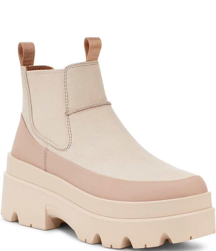 UGG Brisbane Chelsea Nubuck Platform Booties | Dillard's