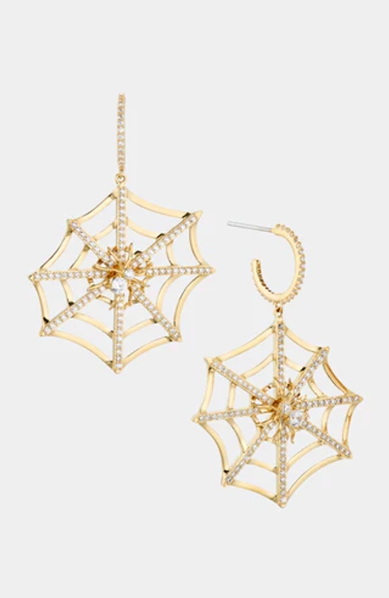 AJOA SPOOKY WEB DROP EARRINGS