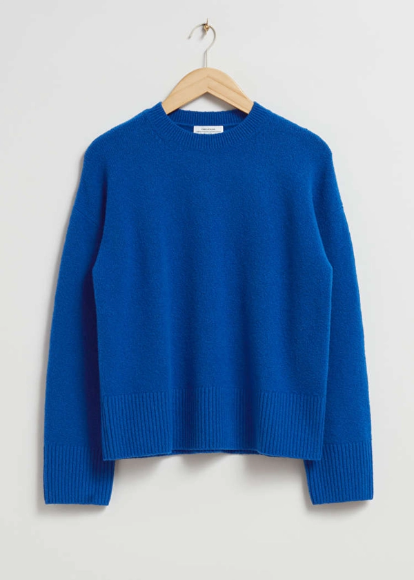 Relaxed Knit Jumper - Bright Blue - & Other Stories GB