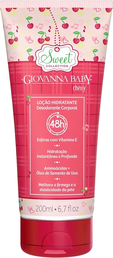 GIOVANNA BABY Loção Hidratante Cherry | Amazon.com.br