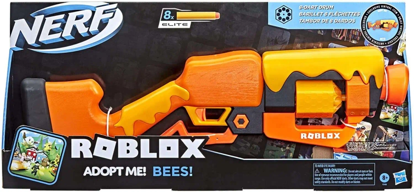 Nerf Roblox Adopt Me! Bees Dart Blaster Toy