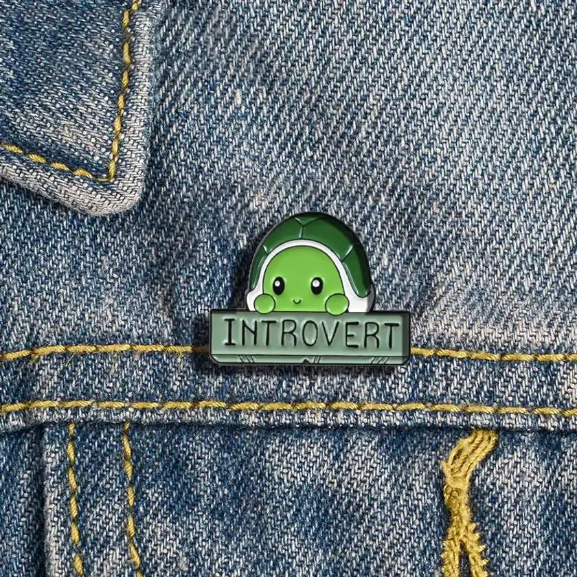 Introvert - Brooch Enamel Pin