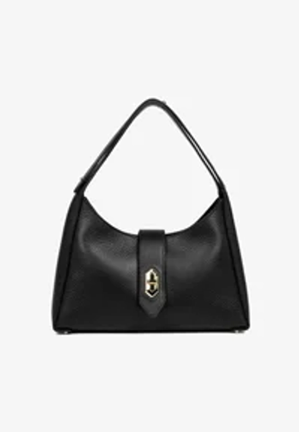 HOBO DOUBLE - Handbag - noir in nude