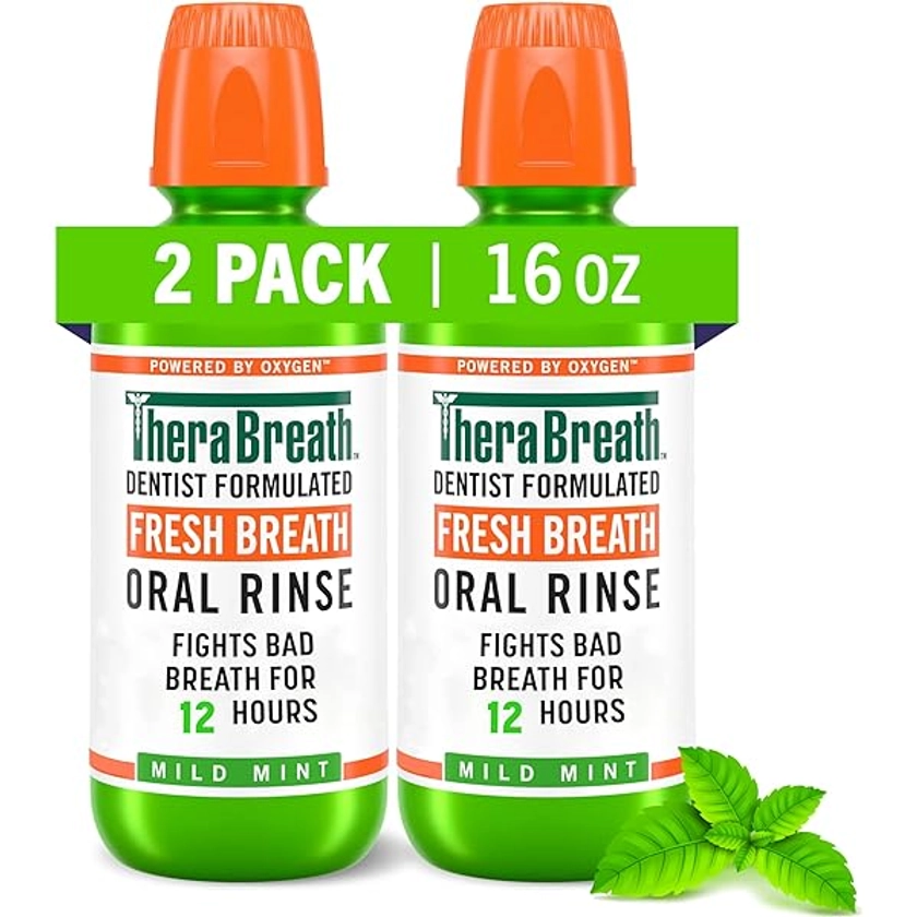 Therabreath Fresh Breath Oral Rinse Mild Mint 16fl. oz (473ml) : Buy Online at Best Price in KSA - Souq is now Amazon.sa: Health