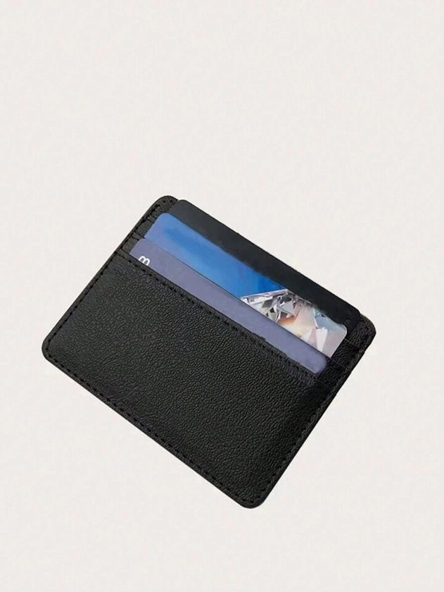 Ultra-Thin Mini Card Wallet Pocket Card Holder For Men And Women Simple And Portable Design BLACK FRIDAY Gift Bag Present | SHEIN USA