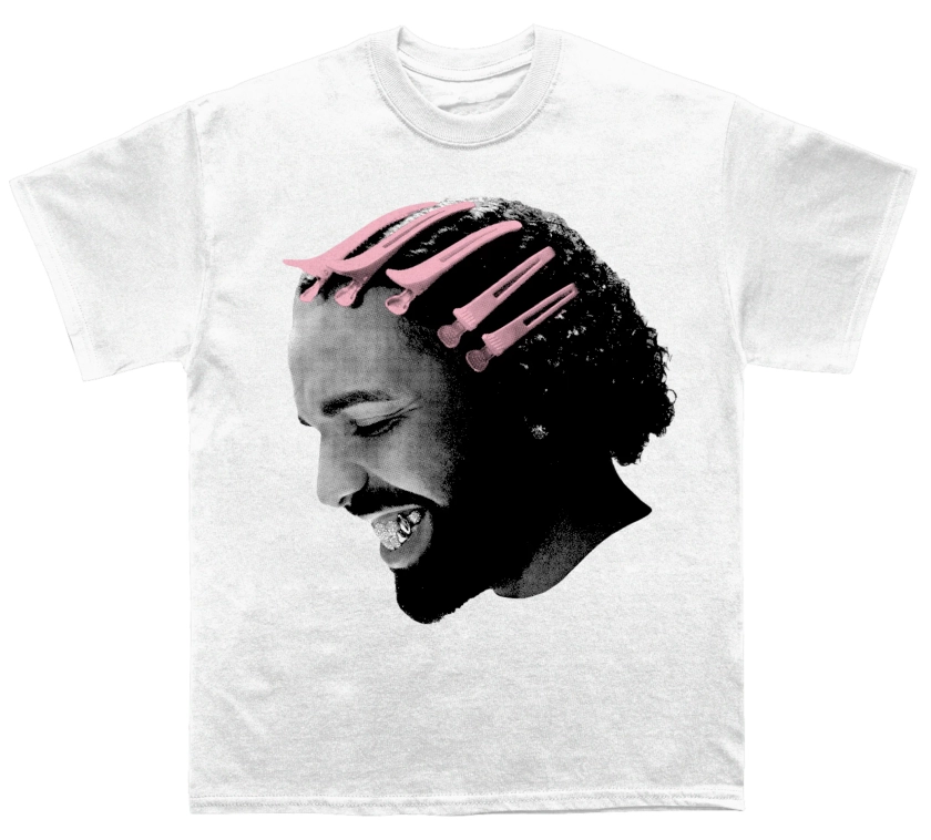 Drizzy Pink Clips Face T-shirt