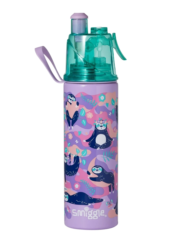 Loopy Spritz Insulated Stainless Steel Drink Bottle 500Ml Lilac - Smiggle Online