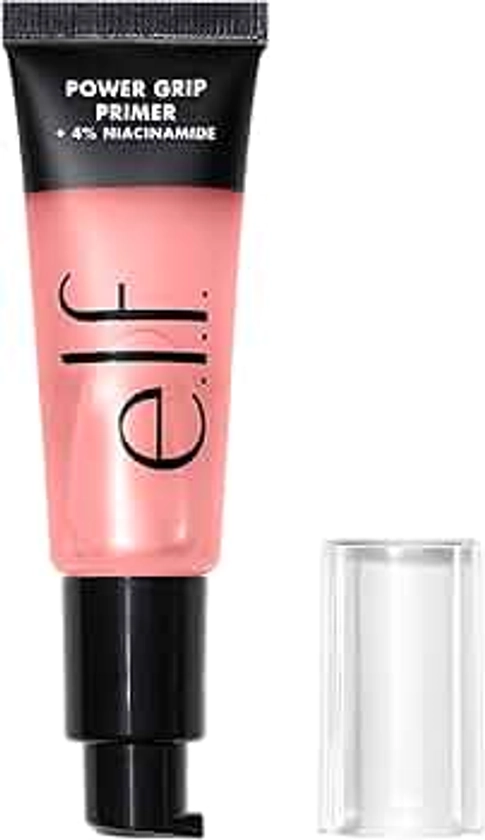 e.l.f. Power Grip Primer + 4% Niacinamide, Gel-Based & Hydrating Face Primer, Evens Skin & Brightens, Grips Makeup, Vegan & Cruelty-Free, 0.811 Fl Oz