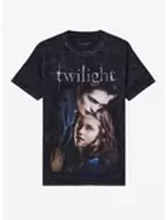 The Twilight Saga Poster Foil Print Dark Wash Boyfriend Fit Girls T-Shirt | Hot Topic