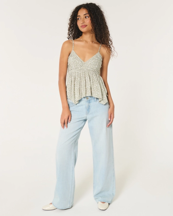 Women's Easy Babydoll Top | Women's Tops | HollisterCo.com