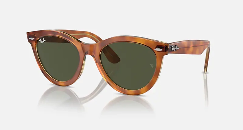 WAYFARER WAY WOMEN'S DAY LIMITED Sunglasses in Havana On Transparent Brown and Green - RB2241 | Ray-Ban® GB